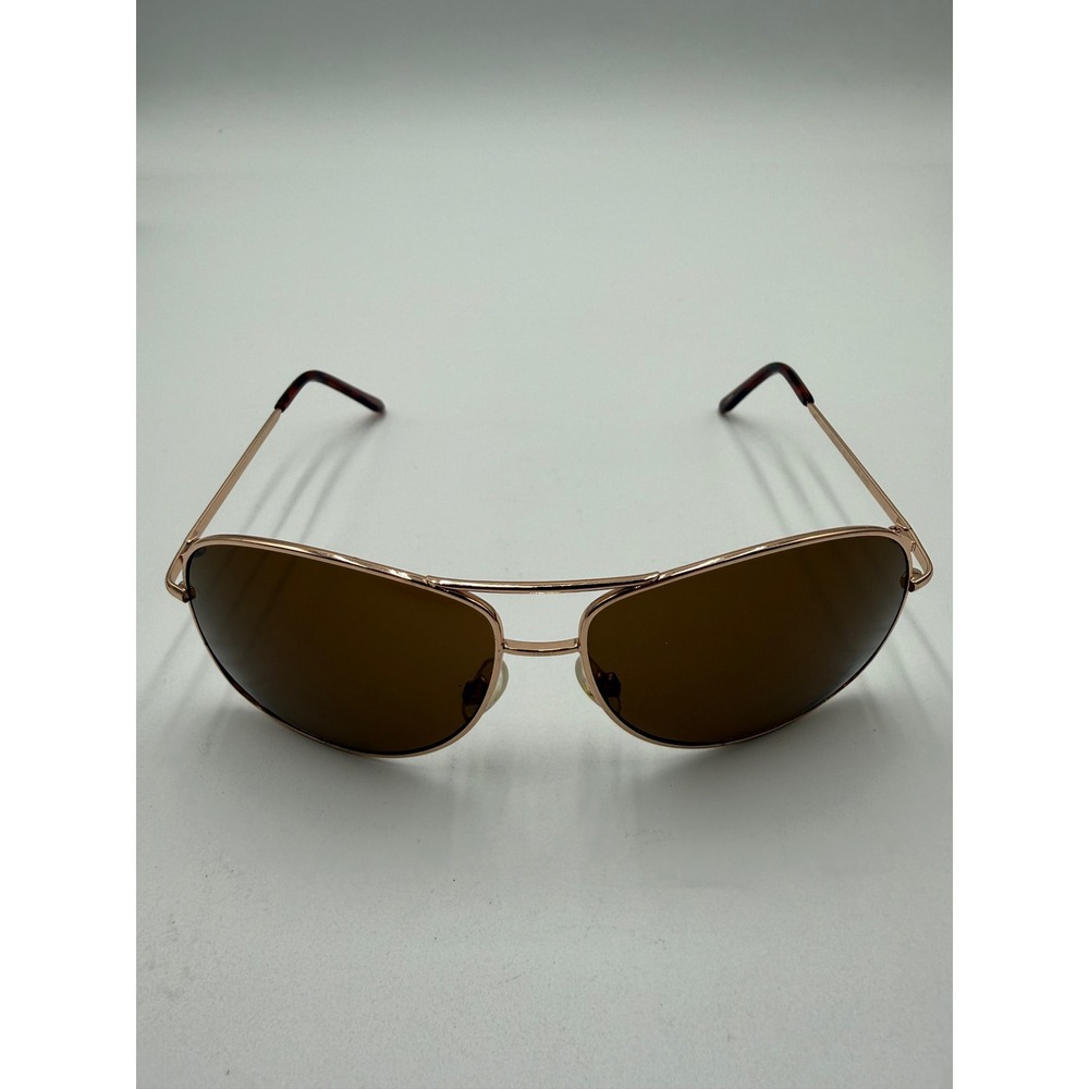 Relevance Aviator Sunglasses Mens OS Rose Gold Brown Excellent DG0510 Metal